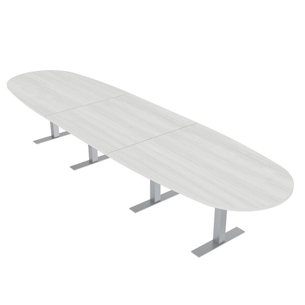 45 in W, 165.75 in L, 29 in H, Engineered Wood Top, White